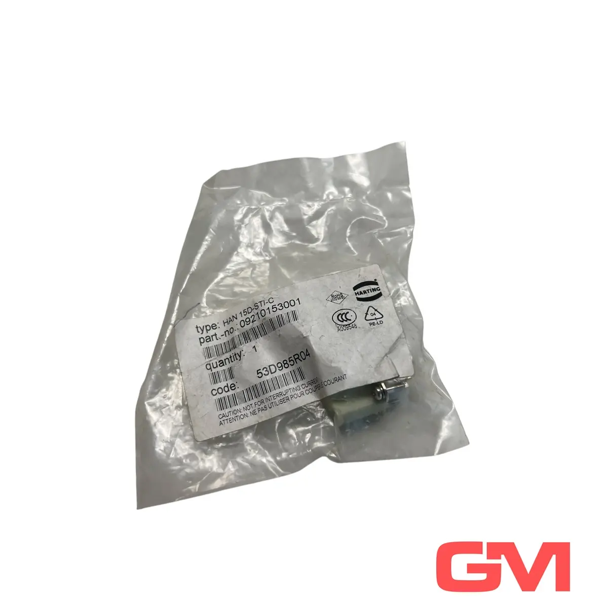 Produktfoto 1 von Harting Stifteinsatz Han 15D-STI-C male insert crimp 09210153001