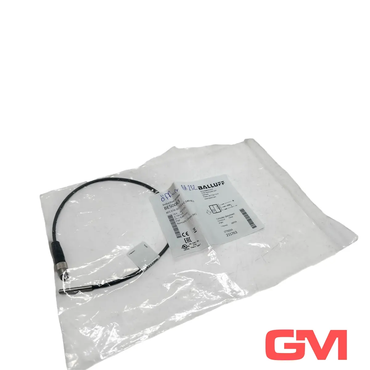 Produktfoto 1 von Balluff Induktiver Näherungsschalter BES00K3 BES 516-3017-E4-C-S49-00,3 sensor