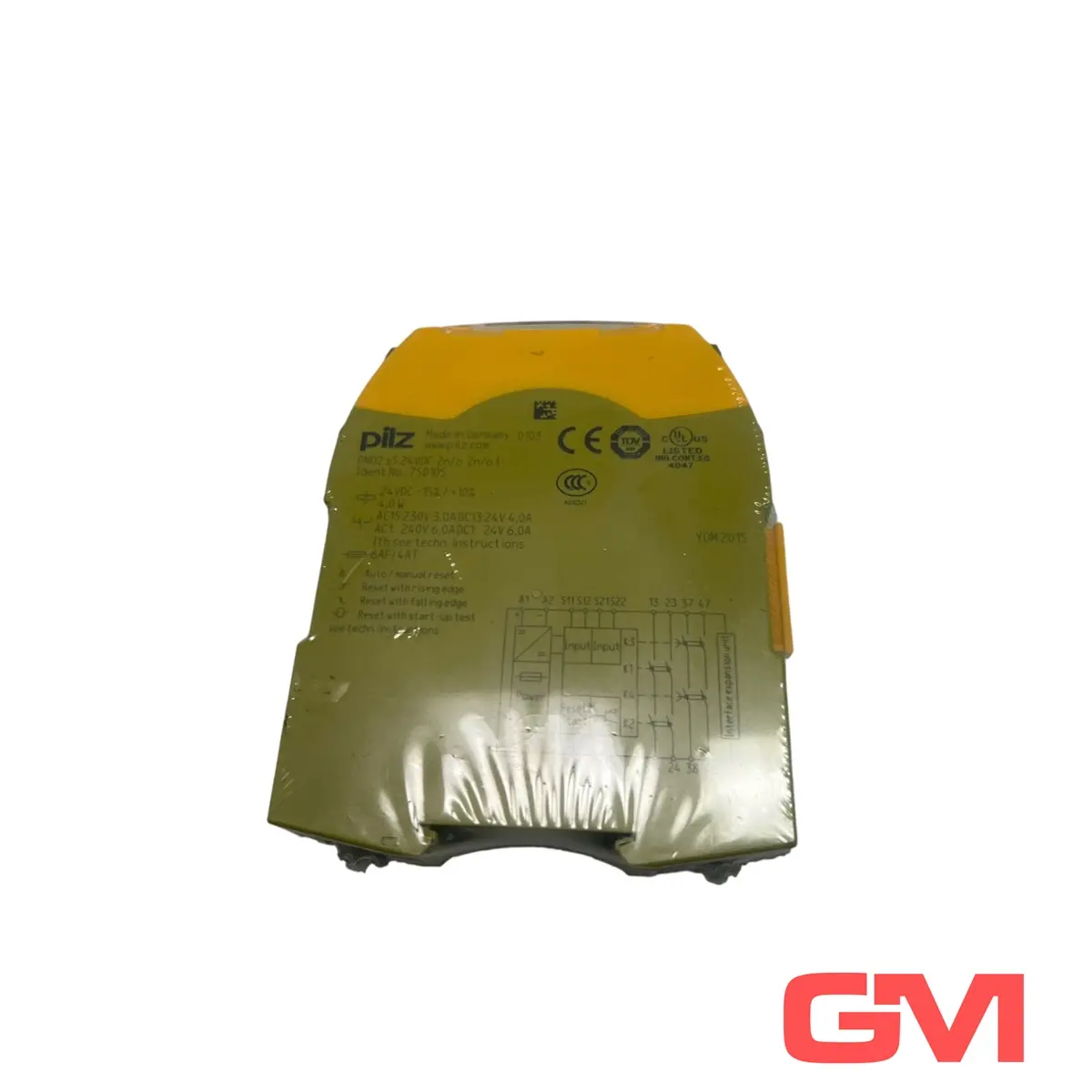 Produktfoto 1 von Pilz Sicherheitsschaltgerät PNOZ s5 24VDC 2 n/o 2 n/o t safety relay 750105