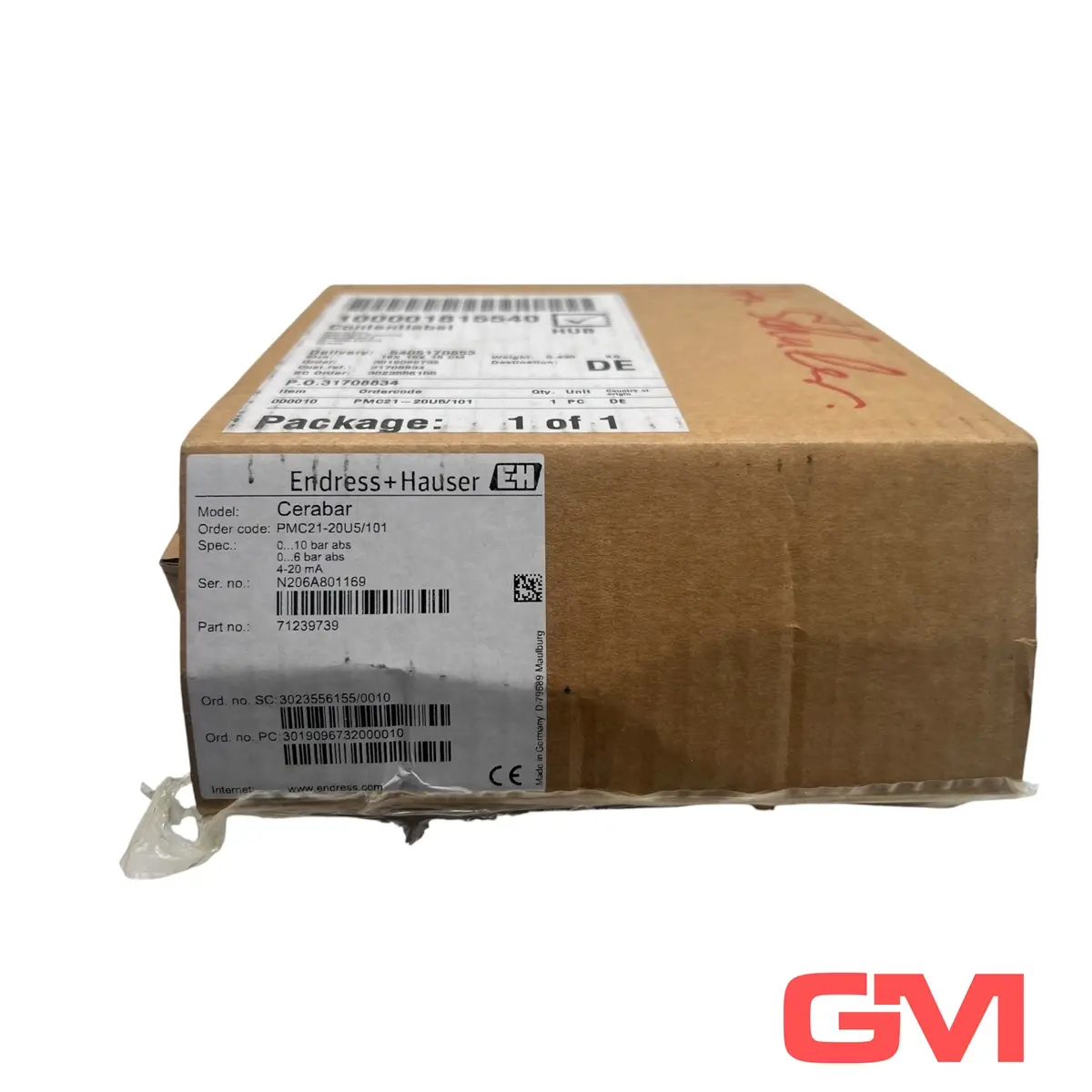 Produktfoto 1 von Endress+Hauser Druckmessumformer Cerabar PMC21-20U5/101 transducer 71239739