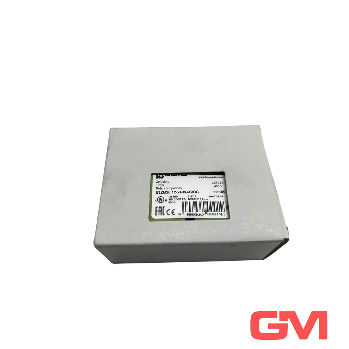 Produktfoto 1 von Tele Zeitrelais E3ZM20 12-240VAC/DC timer 111100