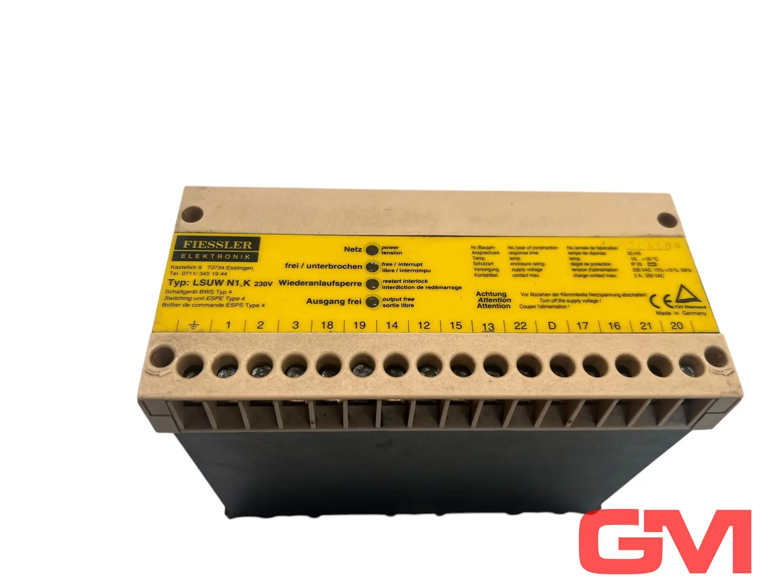 Produktfoto 1 von Fiessler Schaltgerät LSUW N1 K 230V switching device BWS Typ 4