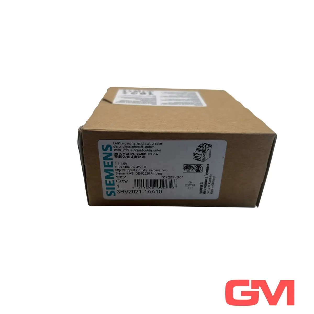 Produktfoto 1 von Siemens Leistungsschalter 3RV2021-1AA10 motor circuit breaker 1,1-1,6 A