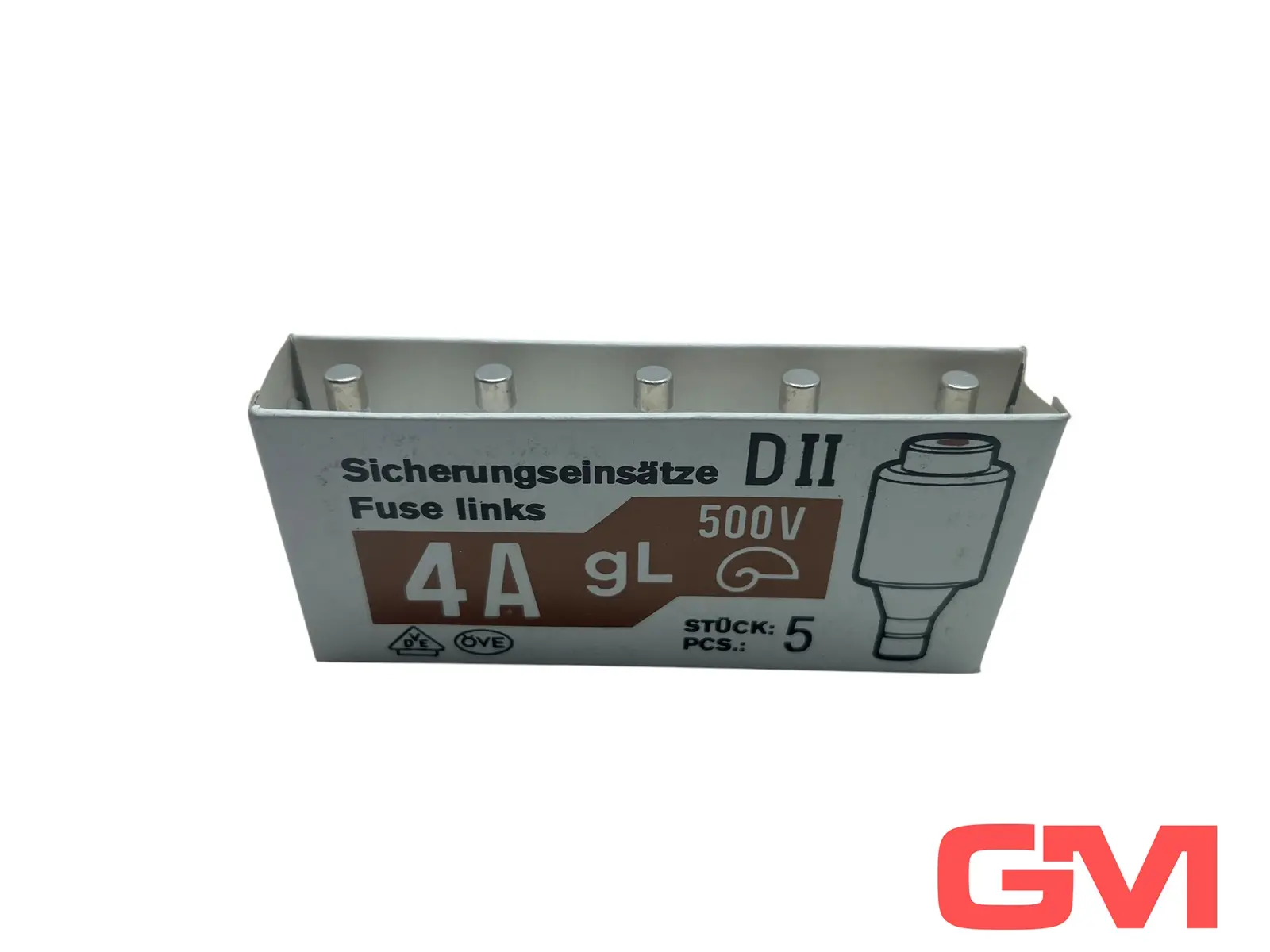 Produktfoto 1 von VE 5x ETI Sicherungseinsatz DII 4A gL 500V fuse link