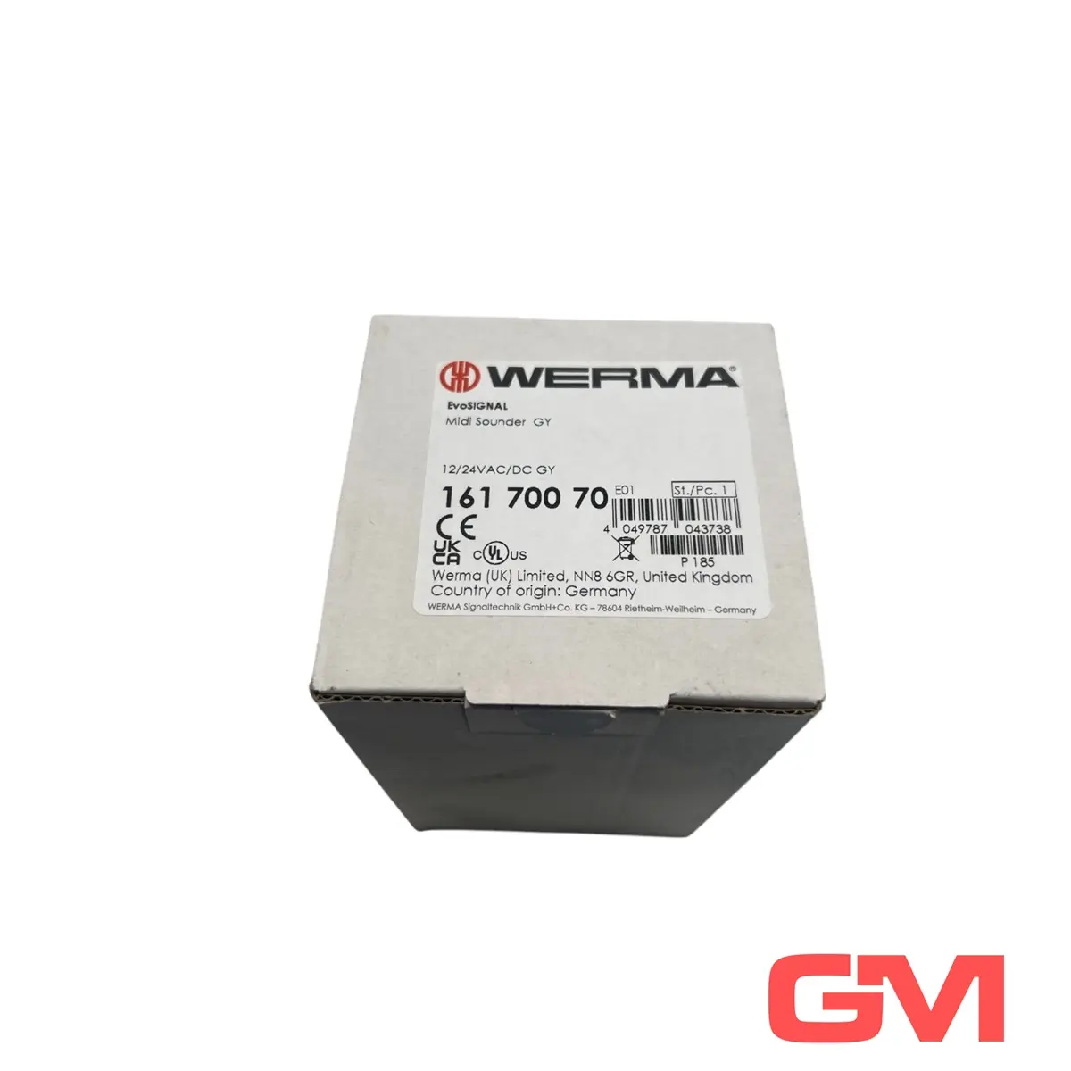 Produktfoto 1 von Werma Midi Sounder 16170070 EvoSIGNAL 12/24V AC/DC GY 161.700.70