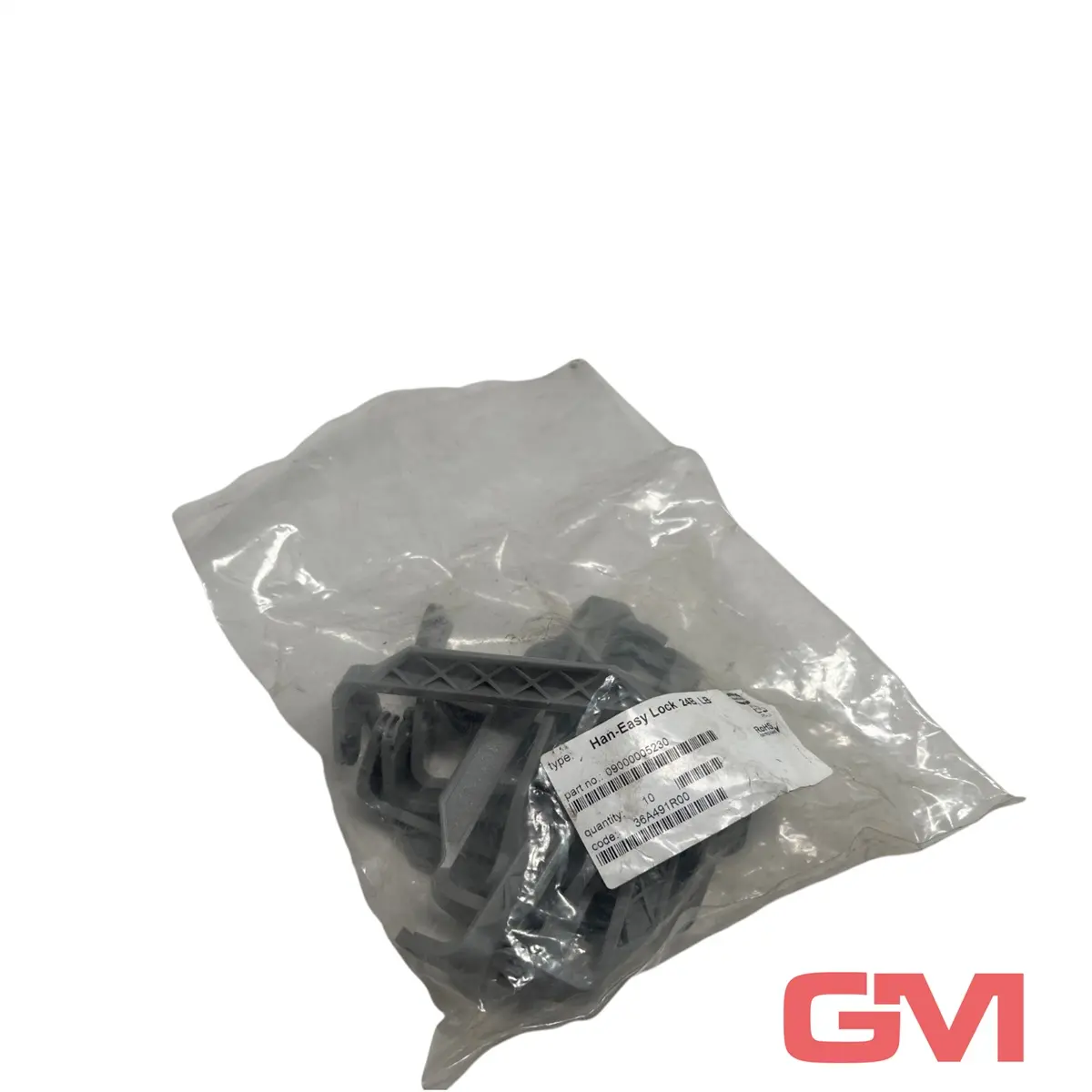 Produktfoto 1 von VE 10x Harting Verriegelungsbügel Han-Easy Lock 24B, SL levers 09000005230