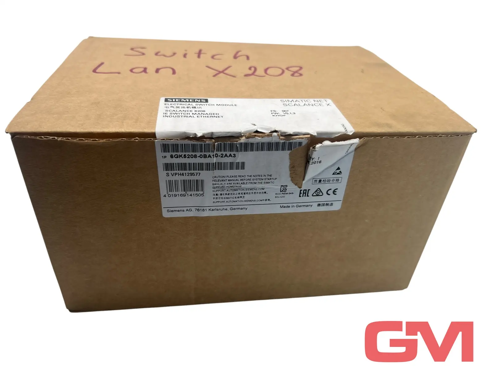 Produktfoto 1 von Siemens managed Industrial Ethernet Switch 6GK5208-0BA10-2AA3 SCALANCE X208 E07