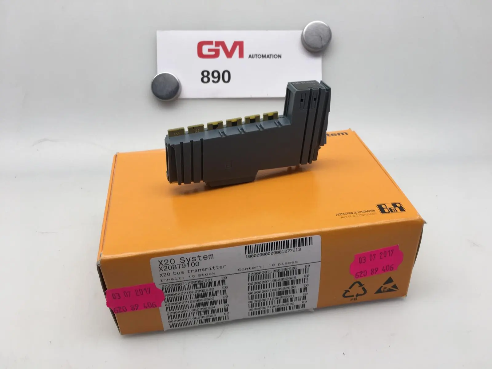 Produktfoto 1 von B&R Bussender X20BT9100 X20 System bus transmitter X2X Busfunktion Rev E0 BT9100