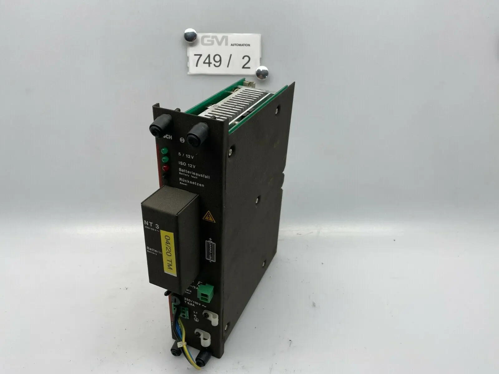 Produktfoto 1 von Bosch NT3 Netzteil Power Supply 062309-406 CL 300-500 Batterie 04/20 Netzgerät
