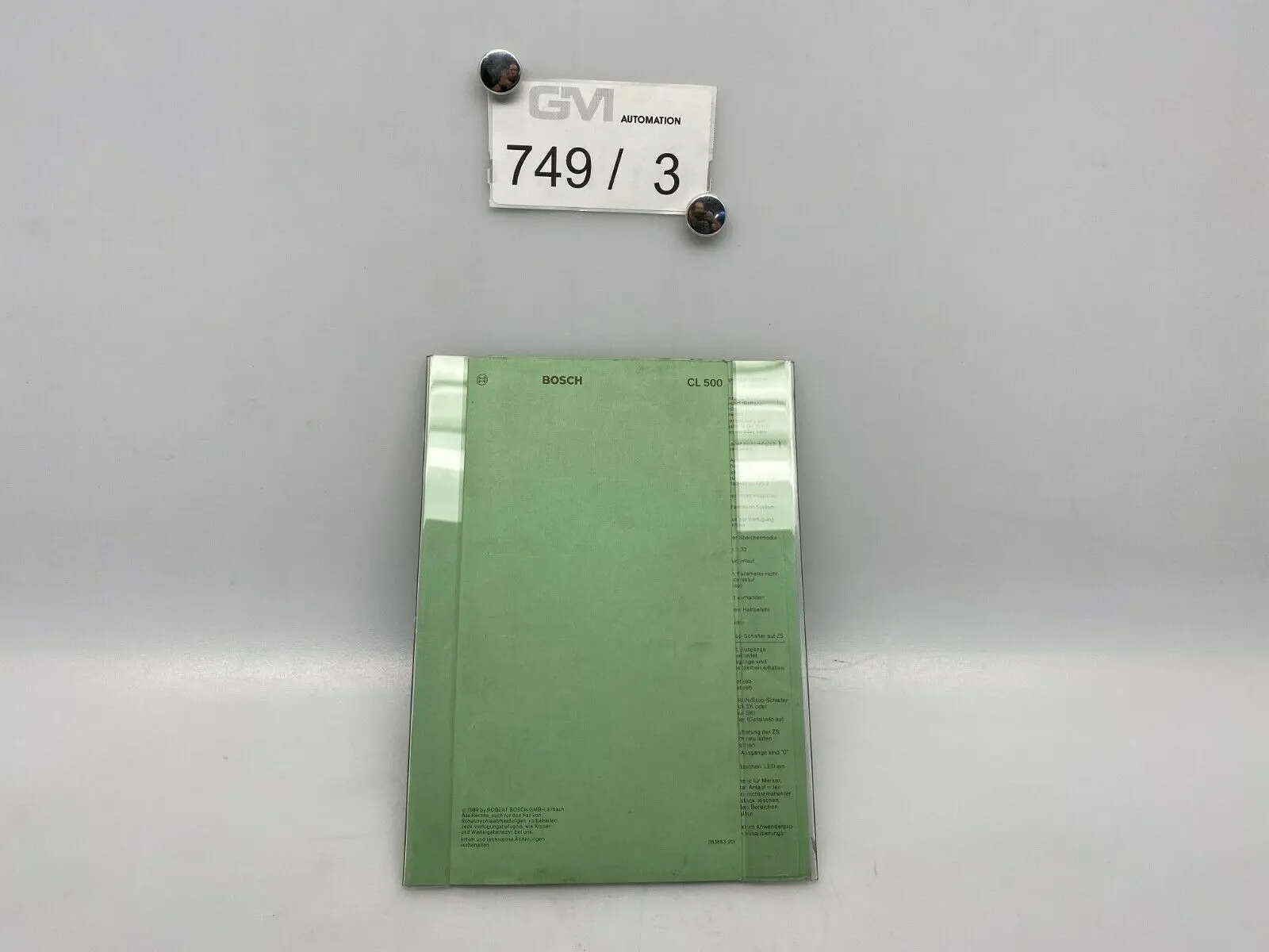 Produktfoto 1 von Bosch CL 500 Handbuch Hinweise für Wartungs- und Reparaturarbeiten 063893-201