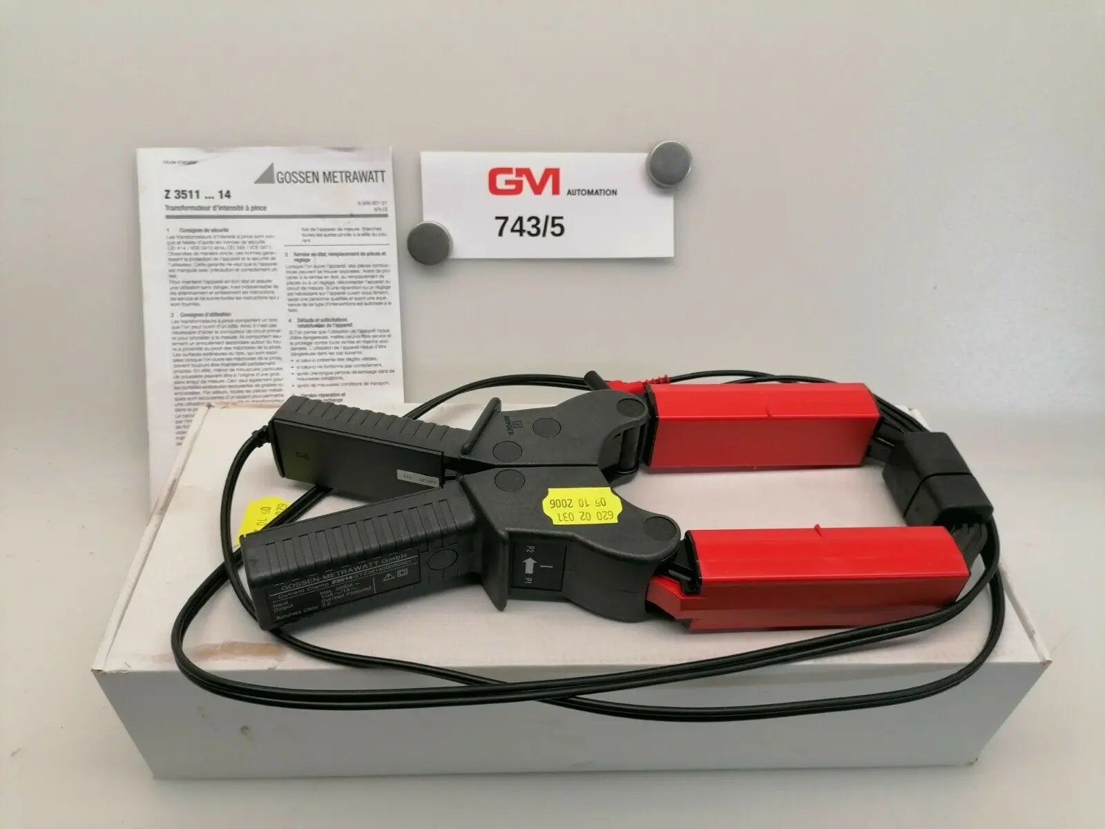 Produktfoto 1 von Gossen-Metrawatt Z3514 Messtechnik Zangenstromwandler Curent Sensor