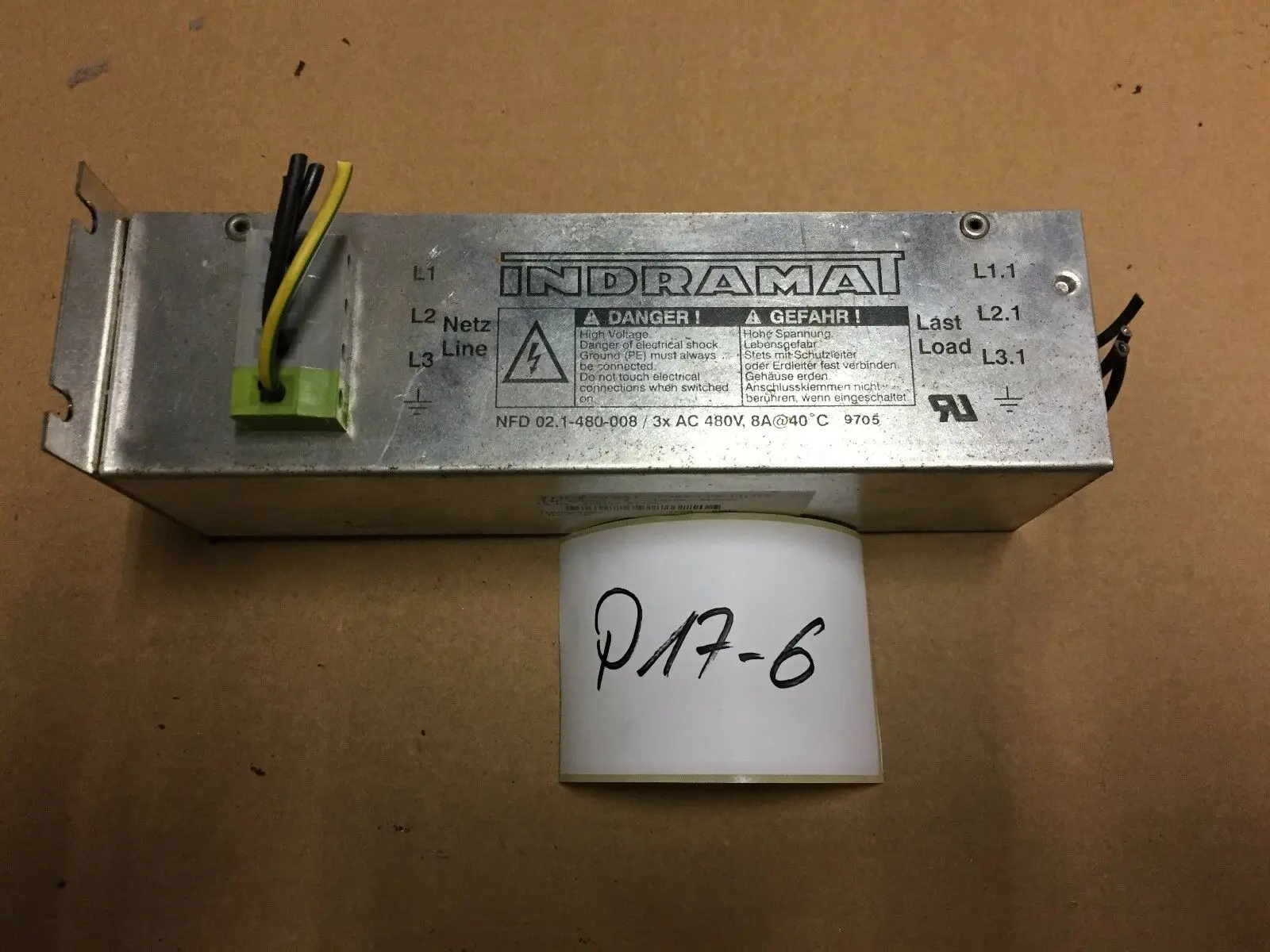 Produktfoto 1 von Indramat NFD 02 1-480-008