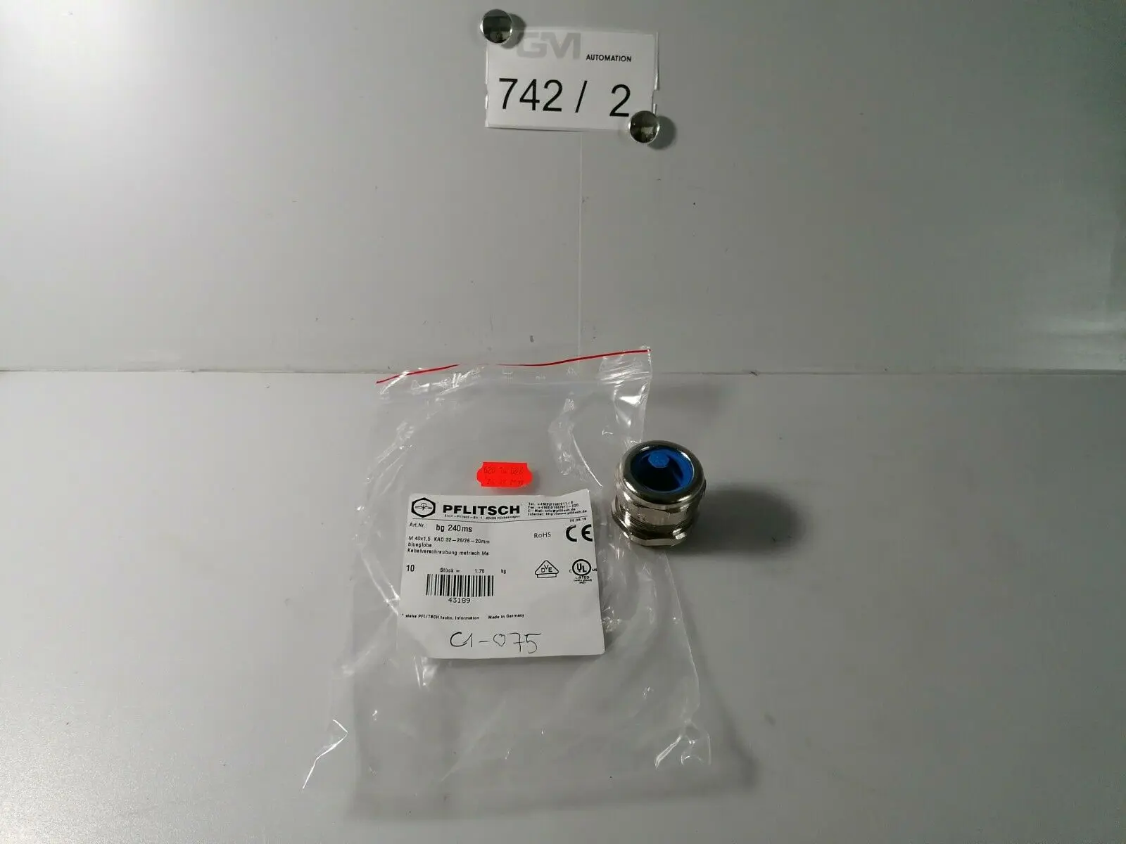 Produktfoto 1 von Pflitsch M40x1,5 bg 240ms Messing Verschraubung Kabelverschraubung blueglobe