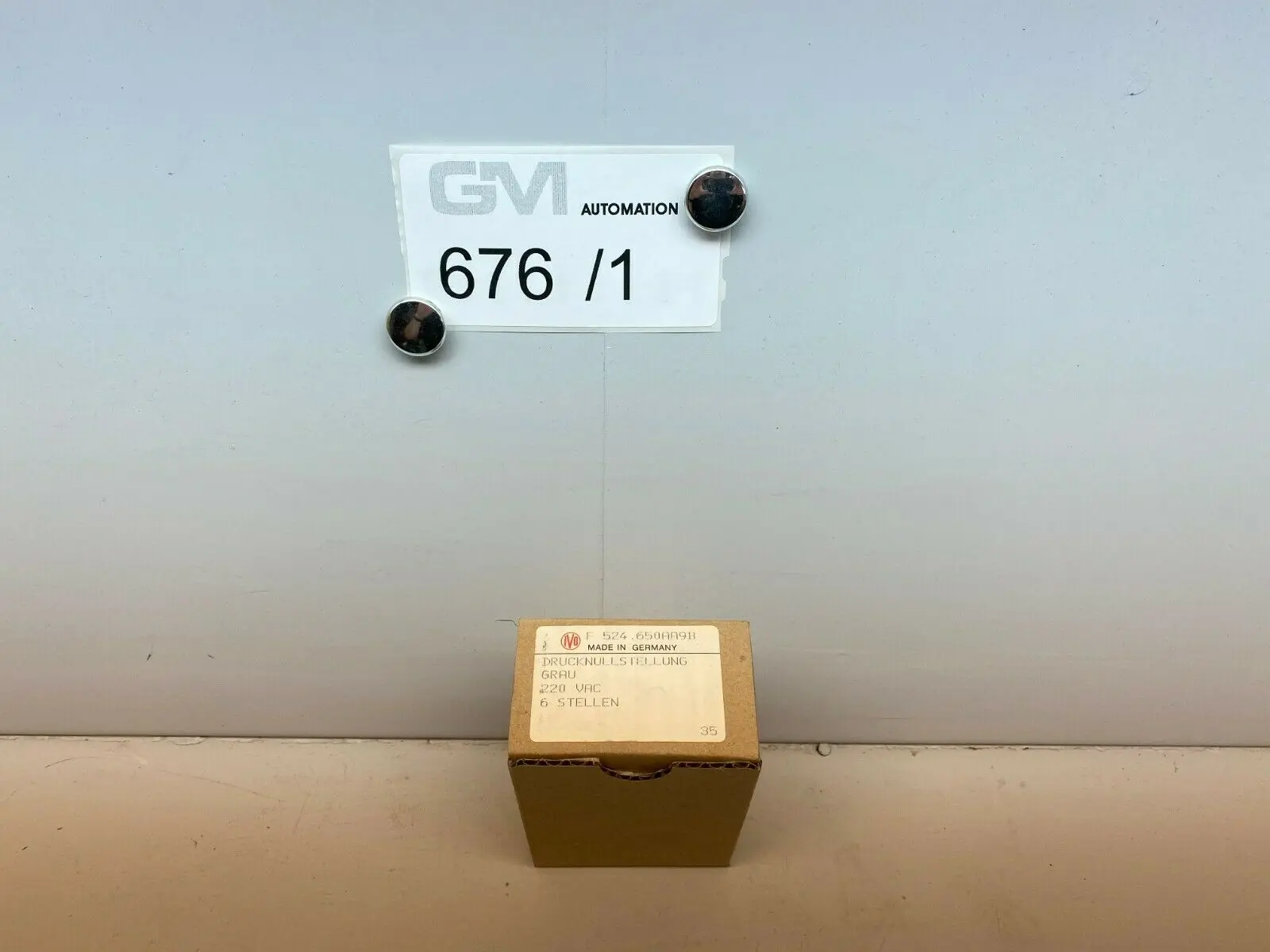 Produktfoto 1 von Baumer IVO F 524.650AA9B Drucknullstellung Grau Zähler 6 Stellen