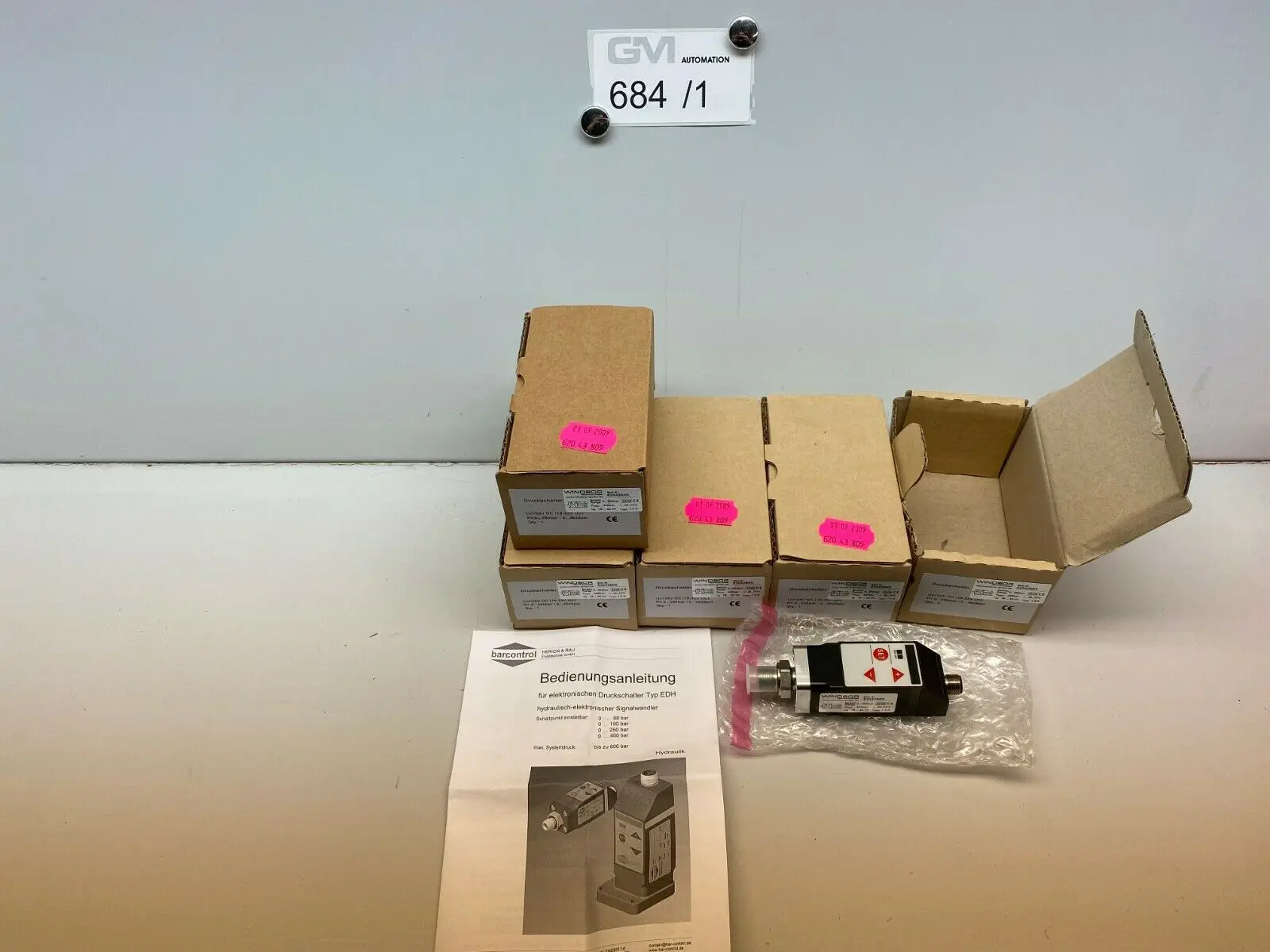 Produktfoto 1 von Windsor 62043805 Herion & Rau barcontrol EDH 0..250 Bar Ventil Signalwandler