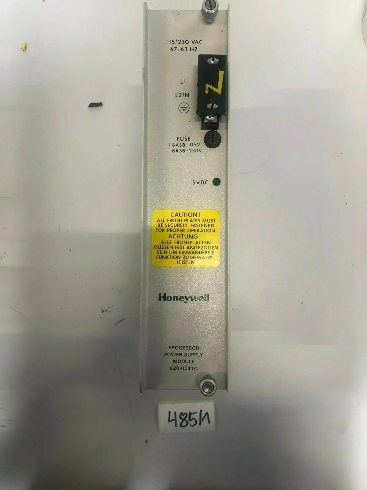Produktfoto 1 von Honeywell 620-0041 C Processor Power Supply Module