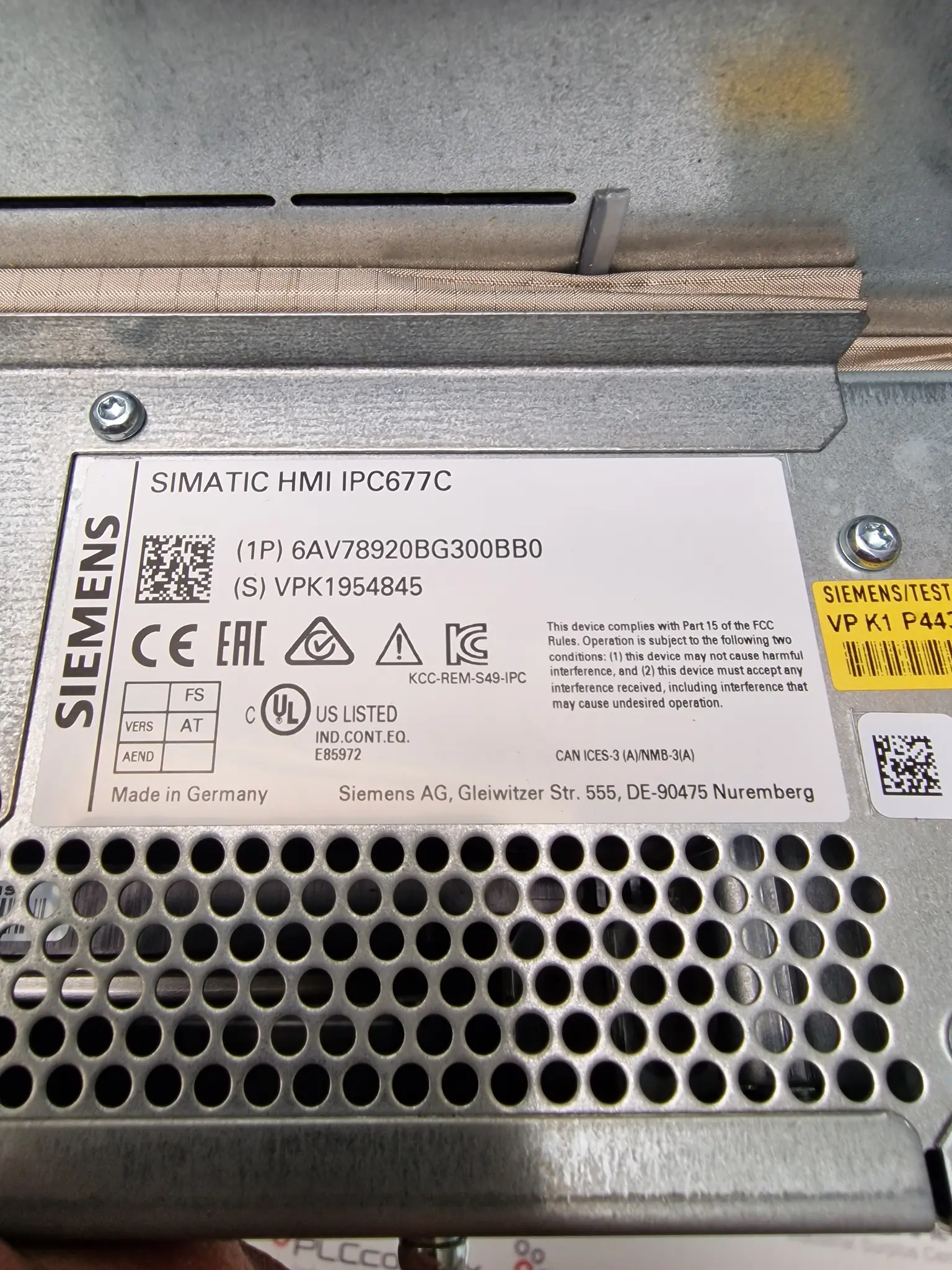 Produktfoto 1 von SIEMENS 6AV7892-0BG30-0BB0