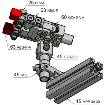 Produktfoto 1 von ABG-P13-A Adapterbacken für PAG-32