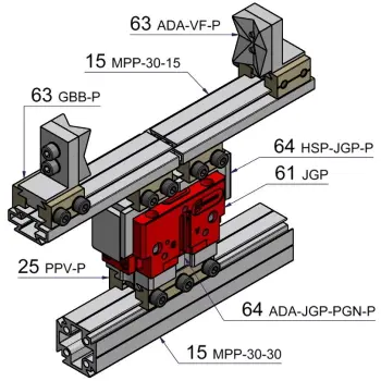 Produktfoto 1 von ADA-VF-P13 Adapter, 2 Stk.