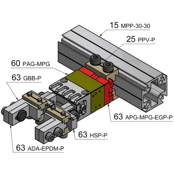 Produktfoto 1 von APG-MPG-EGP-P / Adapter für PAG-MPG Prisma und EGP