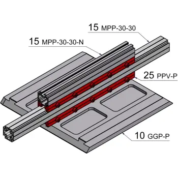 Produktfoto 1 von PPV-P13-P13-2 Profil Parallelverbinder