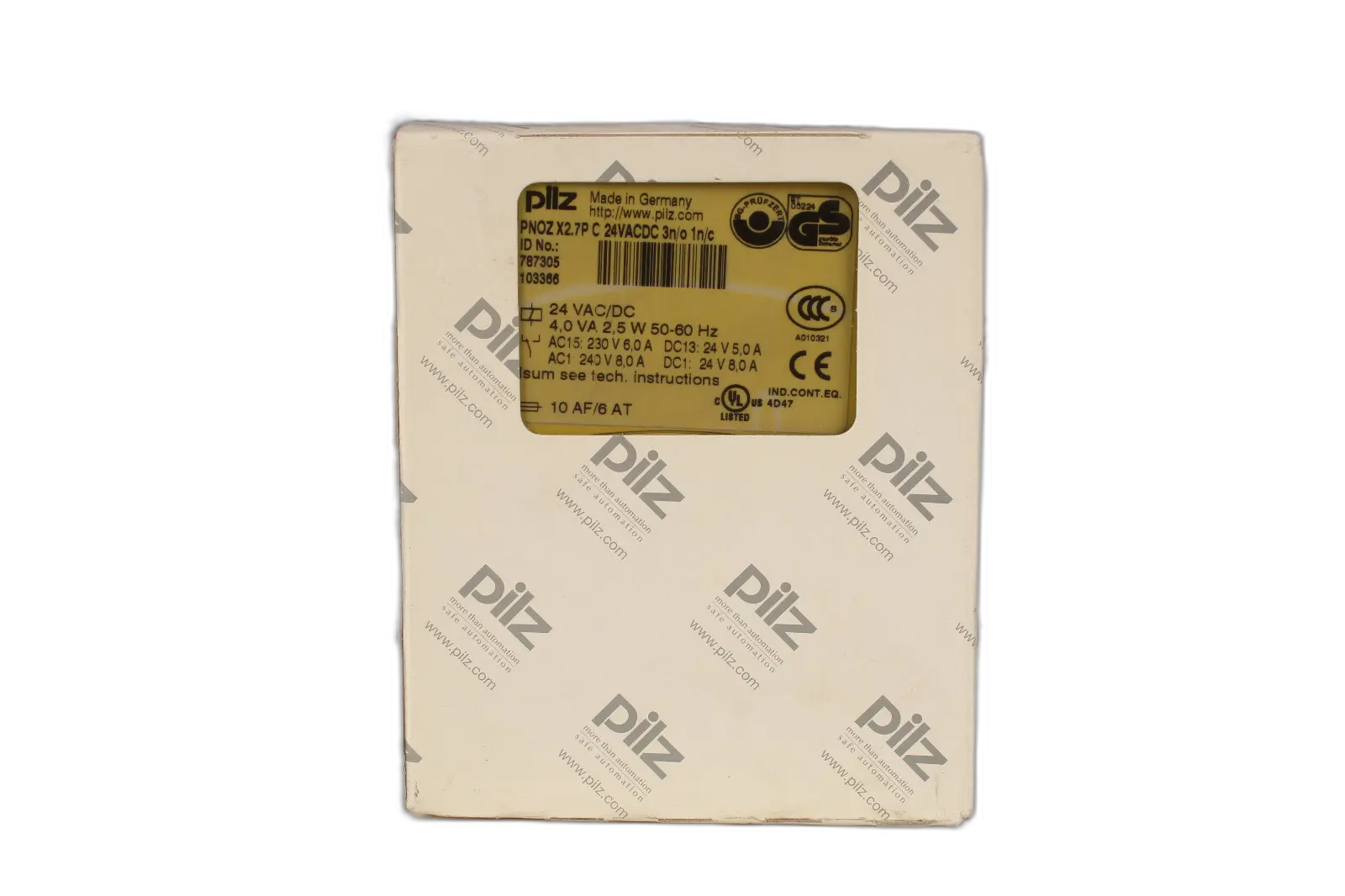 Produktfoto 1 von PILZ PNOZ X2.7P C 24VACDC 3n/0 1n/c (787305)