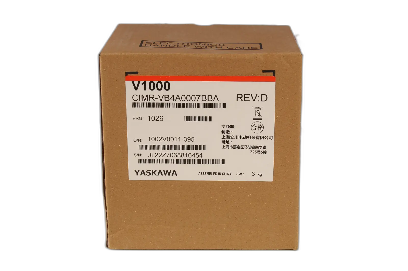 Produktfoto 1 von YASKAWA CIMR-VB4A0007BBA / VZA42P2BAA