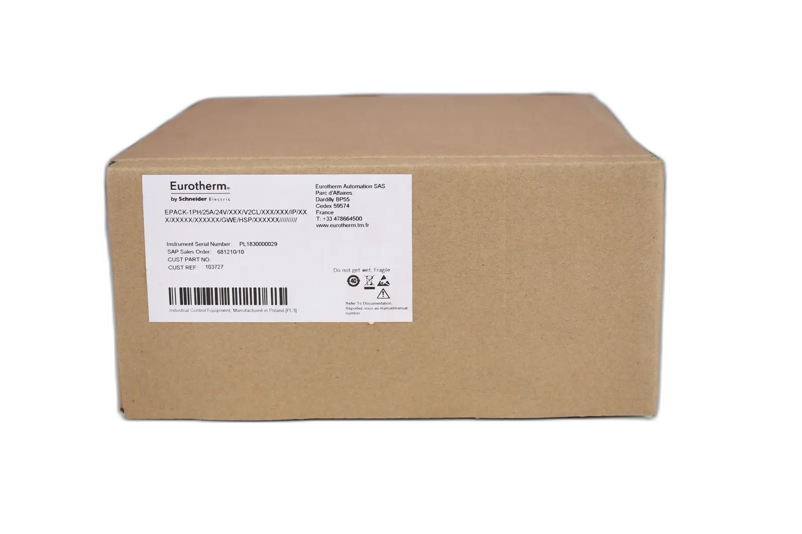 Produktfoto 1 von EUROTHERM EPACK-1PH/25A/24V/XXX/V2CL