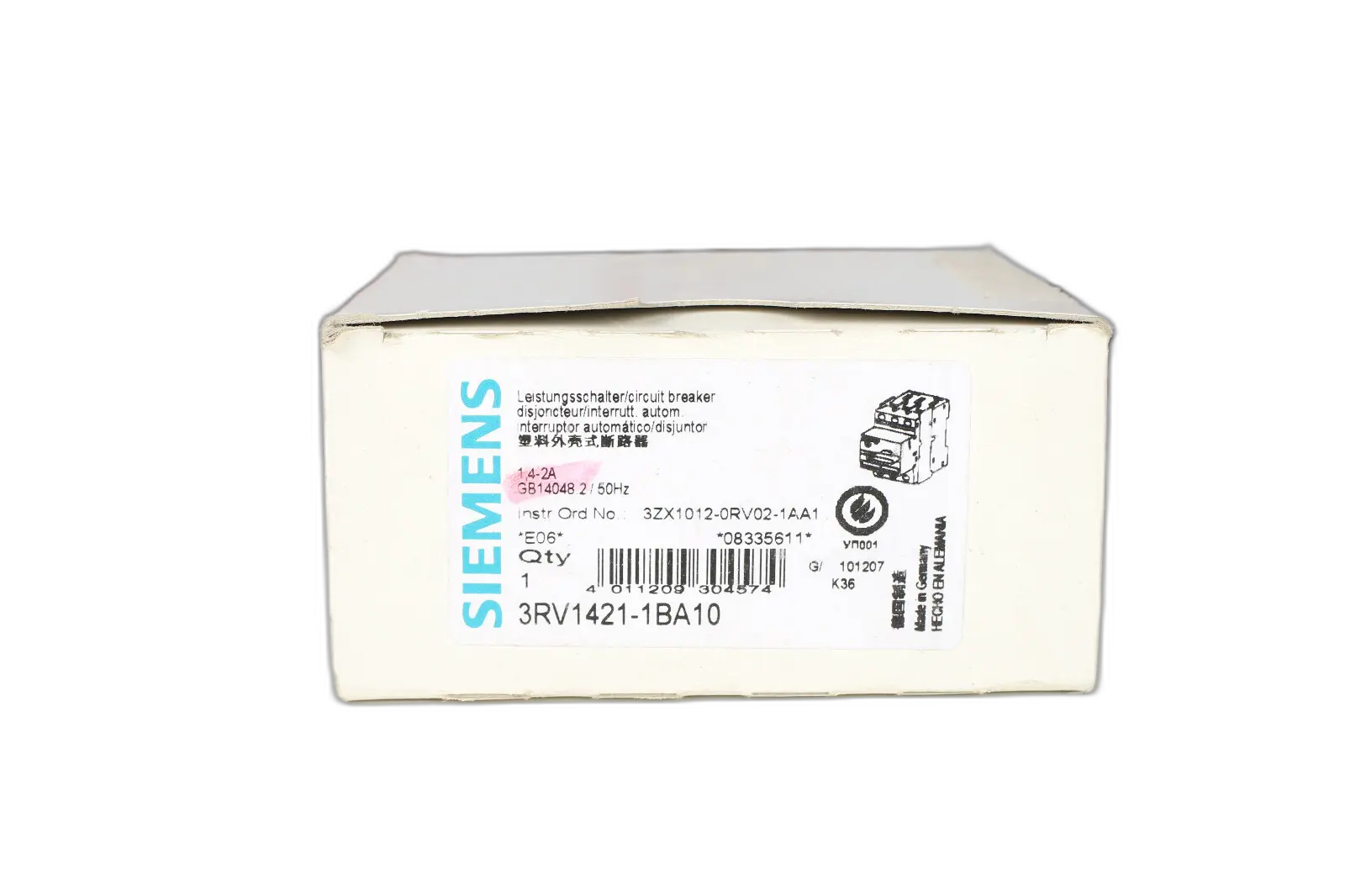Produktfoto 1 von SIEMENS 3RV1421-1BA10