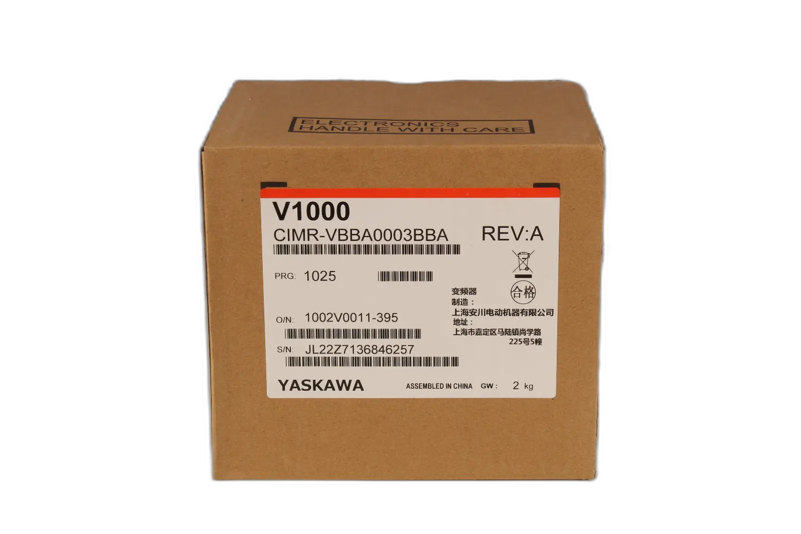 Produktfoto 1 von YASKAWA CIMR-VBBA0003BBA / VZAB0P4BAA