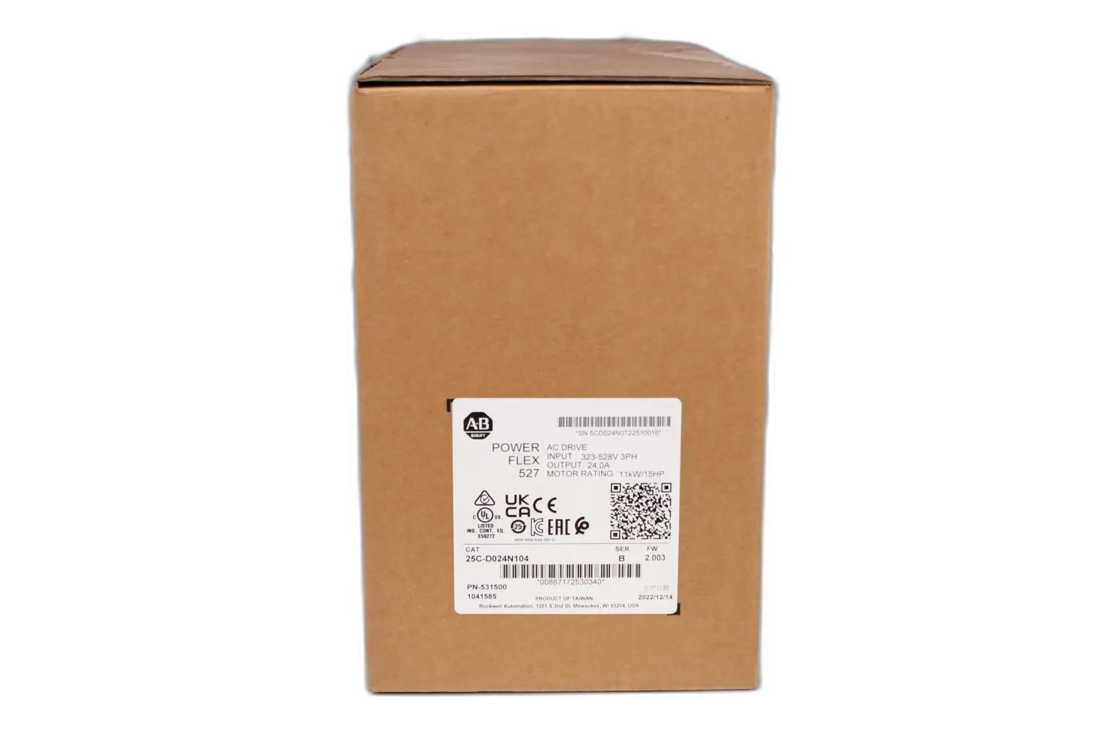 Produktfoto 1 von ALLEN-BRADLEY POWER FLEX 527 25C-D024N104 SER.B