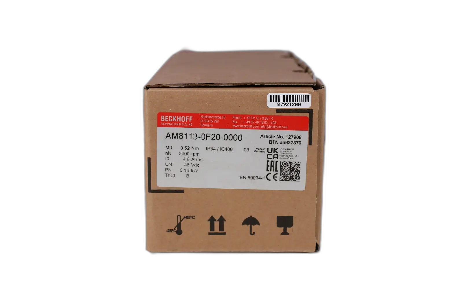 Produktfoto 1 von BECKHOFF AM8113-0F20-0000