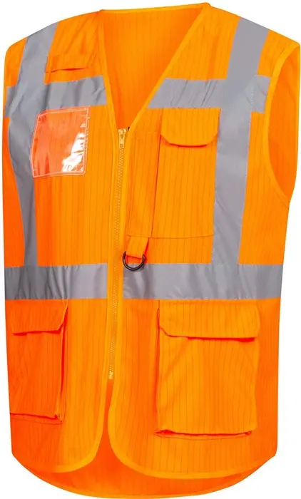 Warnweste 7118 Gr.L neonorange EN ISO 13688/EN ISO 20471/EN 1149 NITRAS