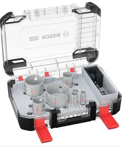 Produktfoto 1 von Lochsägen-Set PRO Multi Material PC Plus 9-tlg.19,25,38,44,68,83mm Schnitt-T44mm