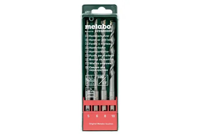Produktfoto 1 von Bohrhammerzubehörset SDS-plus 4teilig Metabo