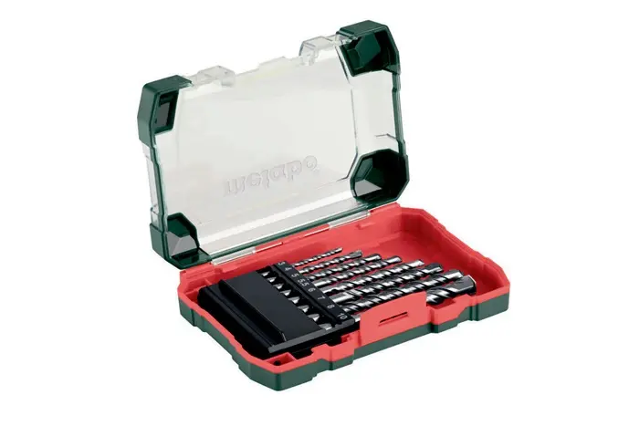Produktfoto 1 von Steinbohrersatz 8tlg. Inhalt:3/4/5/5,5/6/7/8/10mm HM gefr. Ku.-Kassette Metabo