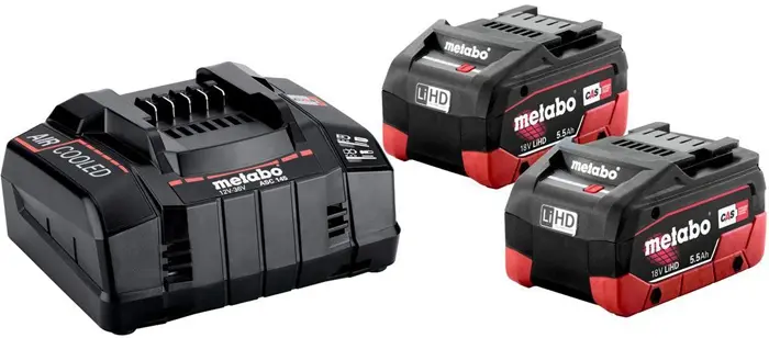 Produktfoto 1 von Akku-Set Basic 5,5 LiHD 18 V 2x5,5 (LiHD) Ah Krt.METABO