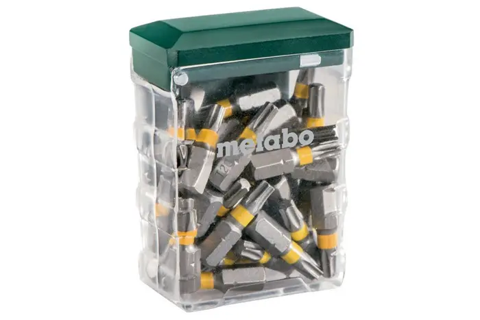 Produktfoto 1 von Bit Gr.TX20 L.25mm S2-Stahl farbcodiert in Box 25 St. Metabo
