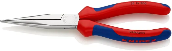 Produktfoto 1 von Mechanikerzange L.200mm Form 1 ger.Mehrkomp.-Hülle verchr.KNIPEX