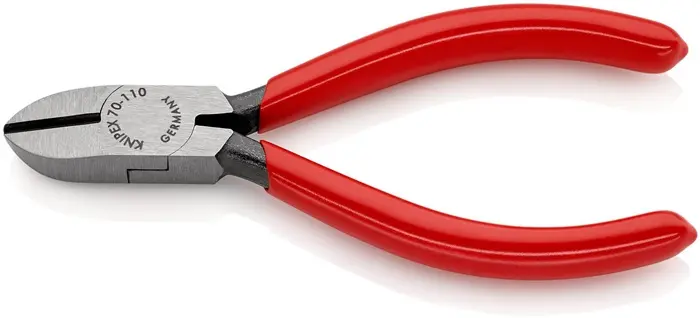 Produktfoto 1 von Seitenschneider L.110mm Kopf pol.Ku.-Überzug KNIPEX