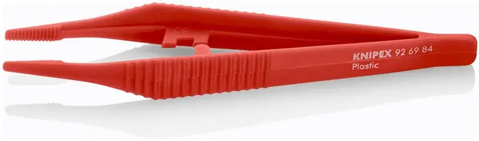 Produktfoto 1 von Kunststoffpinzette L.130mm ger.Spitzenbreite 3,5mm KNIPEX