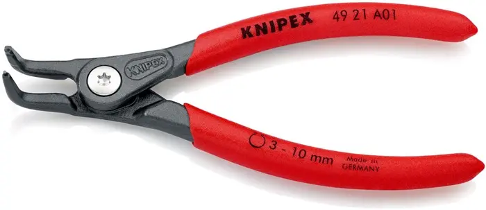 Produktfoto 1 von Außensicherungsringzange A 01 f.Wellen D.3-10mm 90Grad gew.L.130mm KNIPEX
