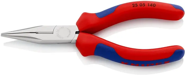 Produktfoto 1 von Flachrundzange L.140mm flach/rund ger.Mehrkomp.-Hüllen KNIPEX