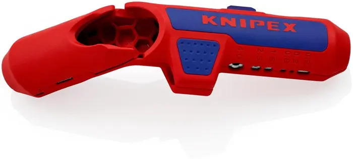 Produktfoto 1 von Univ.Abmantelungswerkzeug ErgoStrip® Gesamt-L.130mm f.Linkshänder KNIPEX