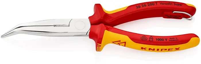 Produktfoto 1 von Flachrundzange L.200mm Form 2 40Grad gew.VDE Mehrkomp.-Hüllen KNIPEX