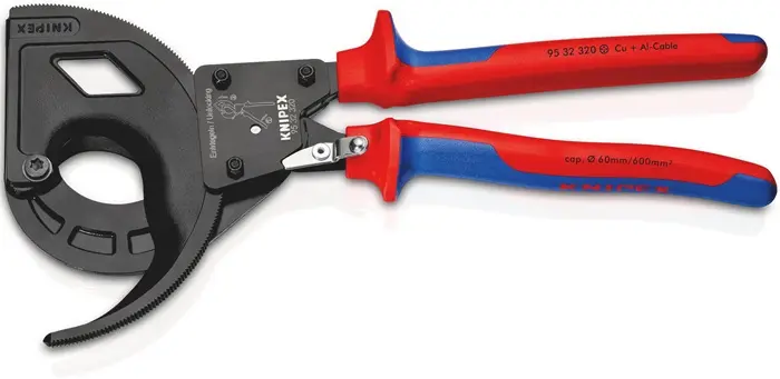 Produktfoto 1 von Kabelschneider Gesamt-L.320mm max.60 (600 mm²)mm pol.Mehrkomp.-Hüllen KNIPEX