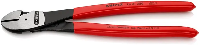 Produktfoto 1 von Kraftseitenschneider L.250mm pol.Form 0 Ku.-Überzug KNIPEX