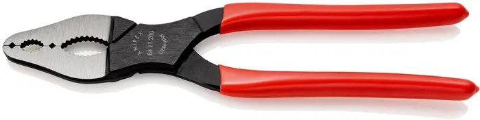 Produktfoto 1 von Fahrzeugkonuszange Gesamt-L.200mm Form 1 pol.Ku.-Überzug KNIPEX