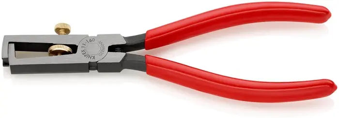 Produktfoto 1 von Abisolierzange L.160mm pol.Ku.-Überzug m.Öffnungsf.KNIPEX