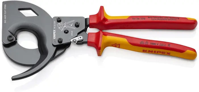 Produktfoto 1 von Kabelschneider Gesamt-L.320mm max.60 (600 mm²)mm pol.Mehrkomp.-Hüllen VDE KNIPEX